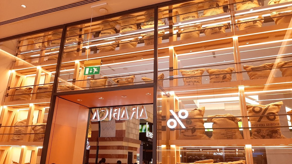 % Arabica Dubai Mall Fountains hero